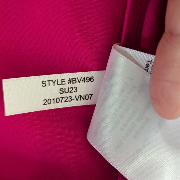 New J. CREW NEON FUCHSIA SOLID PINK LUSTER CHARMEUSE GWYNETH SLIP DRESS SZ 6 - Picture 7 of 7